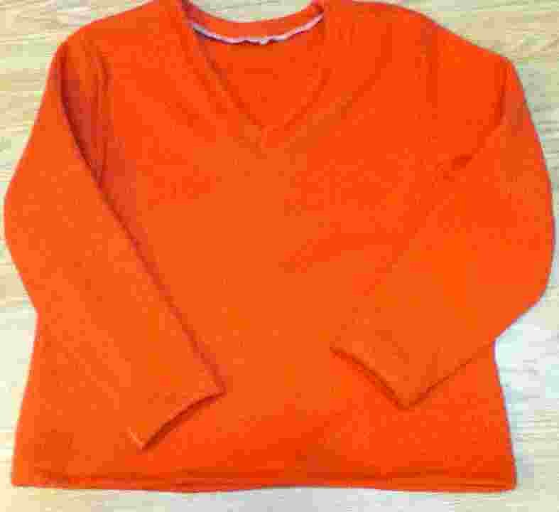 orange fleece pj top too big.jpg