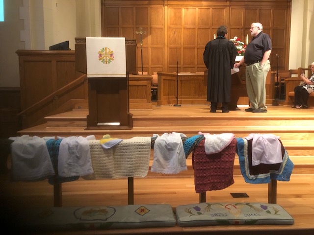 August 2019 Blessing of Preemie Gowns with Prayer Shawls.jpeg